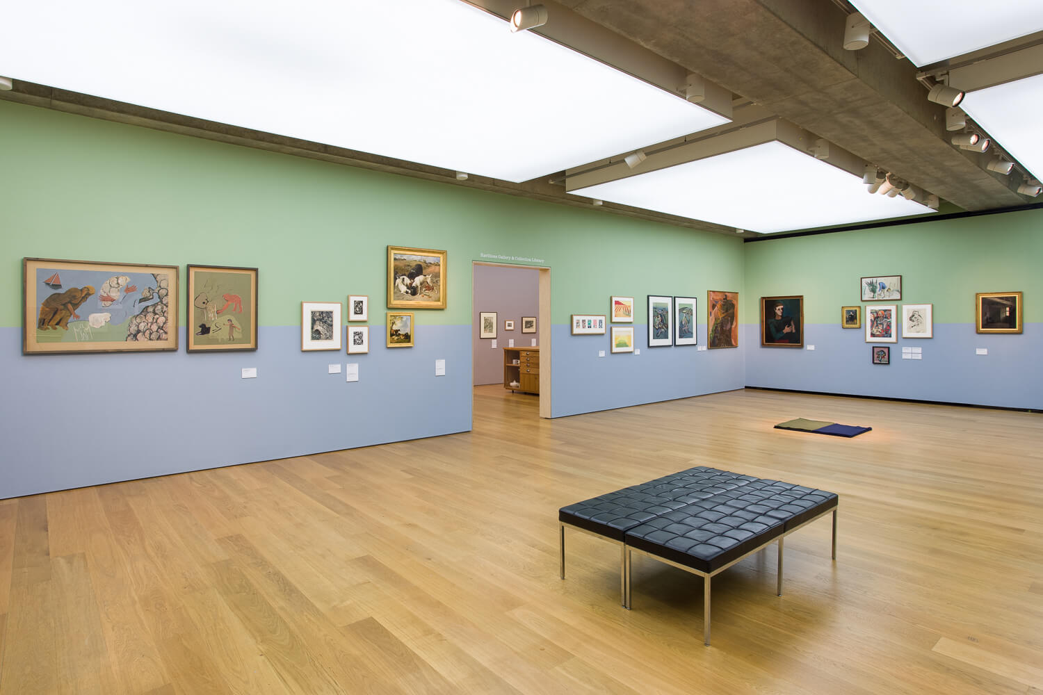 Installation view, 'A drawing, a story, and a poem go for a walk: Mariana Castillo Deball curates the Towner Collection’. Photo by Rob Harris.